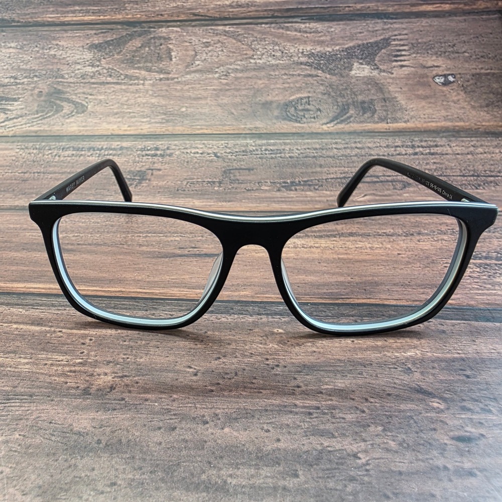 Warby Parker Fletcher M LBF 103 Matte Black Rectangular Eyeglasses 55-15-145